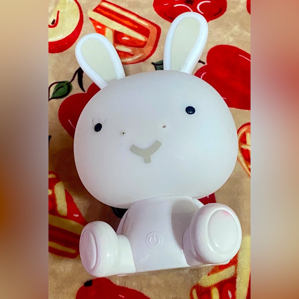 White Bunny Rechargeable LED Night Lamp